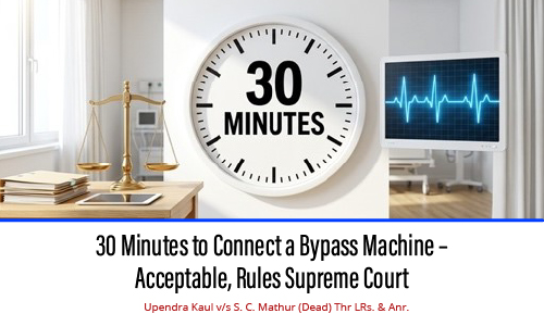 30 Minutes to Connect a Bypass Machine – Acceptable, Rules Supreme Court